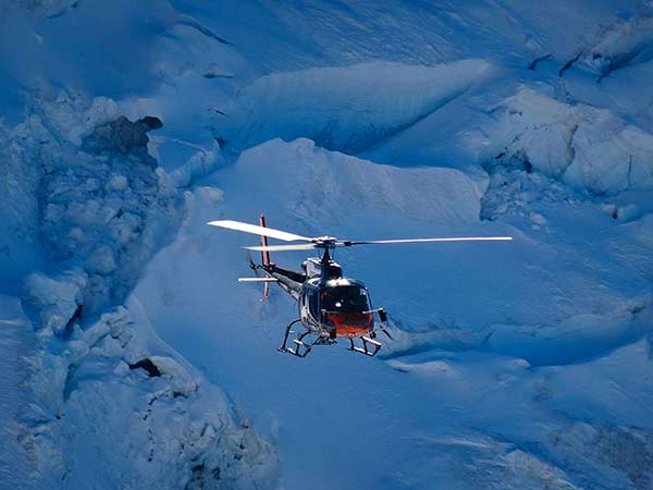 ski megeve chamonix helicoptere
